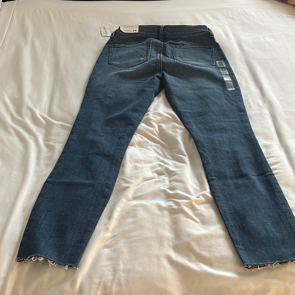PacSun High Rise Blue Distressed Jeans - Picture 2 of 4